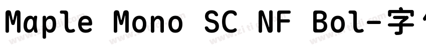 Maple Mono SC NF Bol字体转换